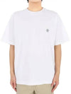 Compass Patch Regular Fit Cotton Short Sleeve T-Shirt White - STONE ISLAND - BALAAN 2