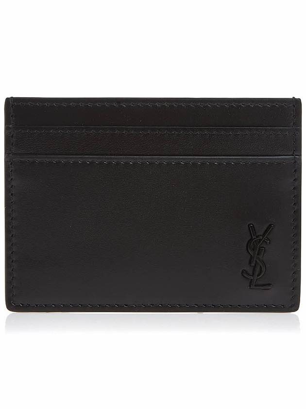 Mini Monogram Card Wallet Black - SAINT LAURENT - BALAAN 11