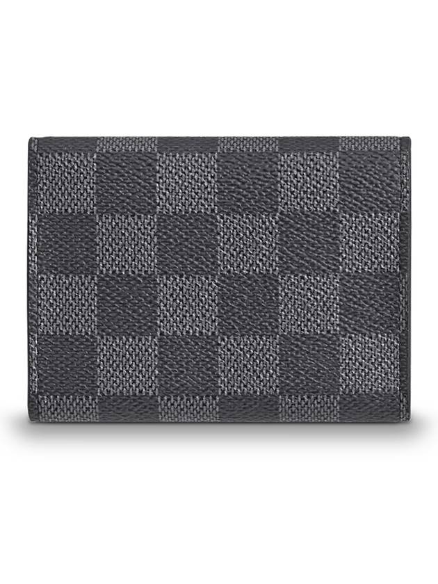 Damier Graphite Envelope Business Card Wallet Black - LOUIS VUITTON - BALAAN 4