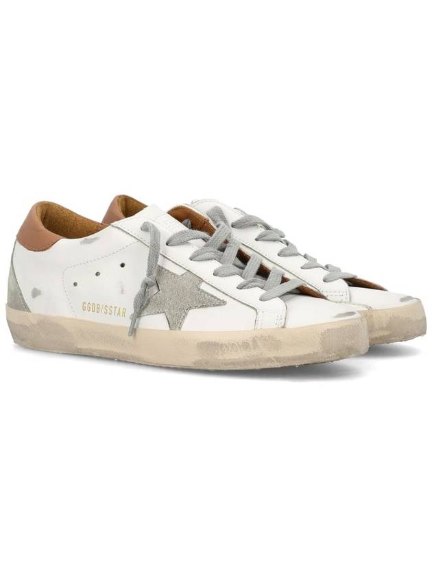 Brown Tab Superstar Classic Low Top Sneakers White - GOLDEN GOOSE - BALAAN 3