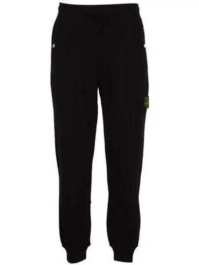 Compass Badge Cotton Track Pants Black - STONE ISLAND - BALAAN 2