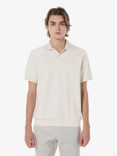 Men s open collar textured polo t shirt PH479E 54NFJ Domestic product GQ2N24071639854 - LACOSTE - BALAAN 1