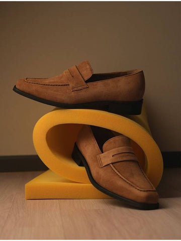 Eton Suede Penny Loafer MocaBeige - FLAP'F - BALAAN 1