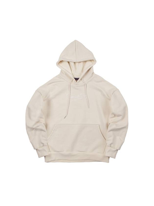 EMB LOGO HOODIE CREAM - ARCANE FUNK - BALAAN 1