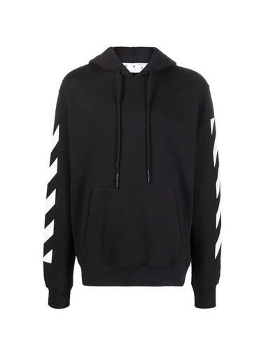 Diag Arrow Printing Hoodie Black - OFF WHITE - BALAAN 1