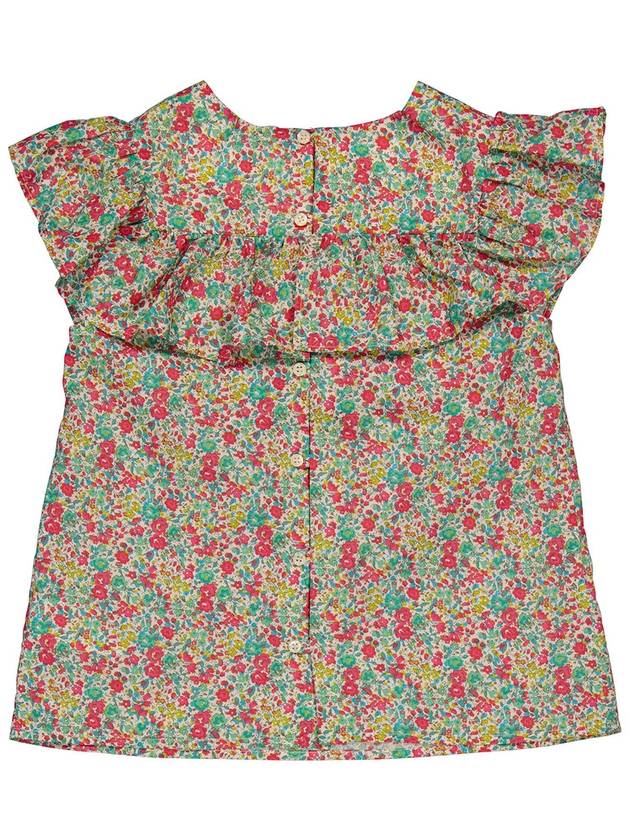 Bonpoint Girls Bianca Floral-Print Ruffled Blouse, Size 6A - BONPOINT - BALAAN 2