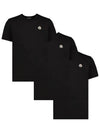 Logo Patch 3 Pack T Shirt Black 8C000 25 829H8 999 - MONCLER - BALAAN 1