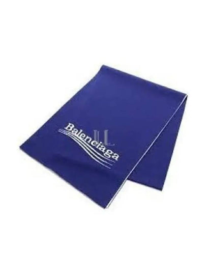 Wave Logo Muffler Blue - BALENCIAGA - BALAAN 2