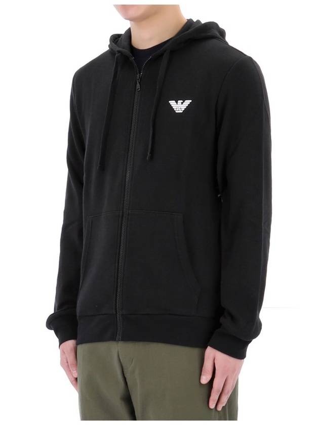 Armani logo pullover hooded zip up 111666 00020 - EMPORIO ARMANI - BALAAN 4