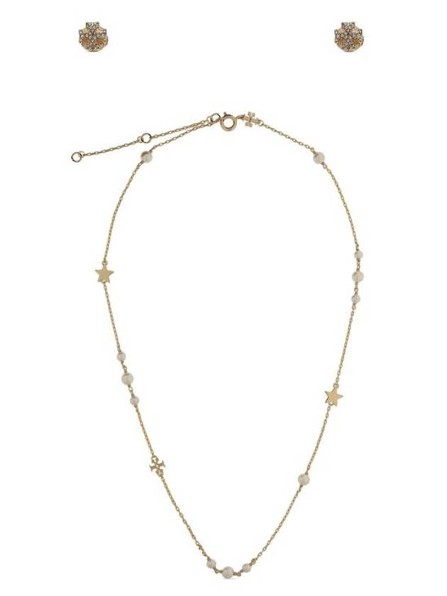 Kira Necklace And Stud Earrings Set Gold - TORY BURCH - BALAAN 2