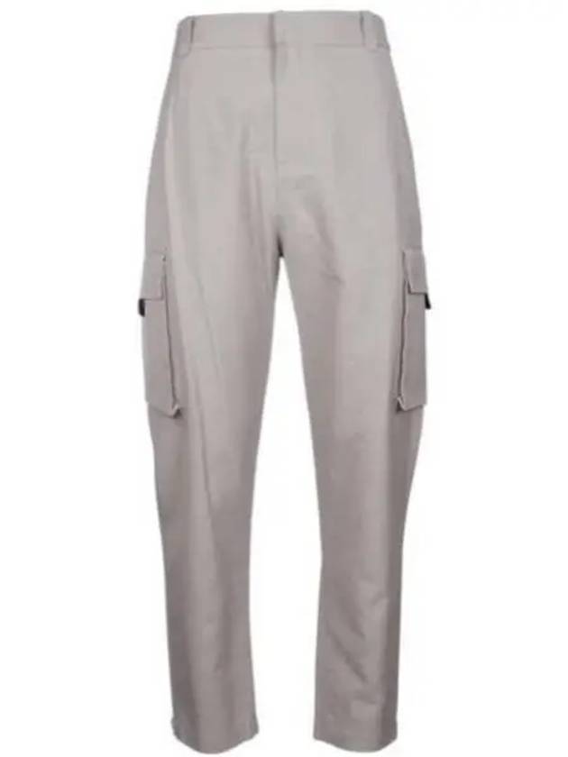 Cotton Gabardine Cargo BaGGy Pants Grey - DIOR - BALAAN 2