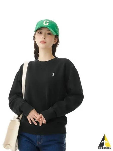 W Fleece Pullover Black - POLO RALPH LAUREN - BALAAN 1