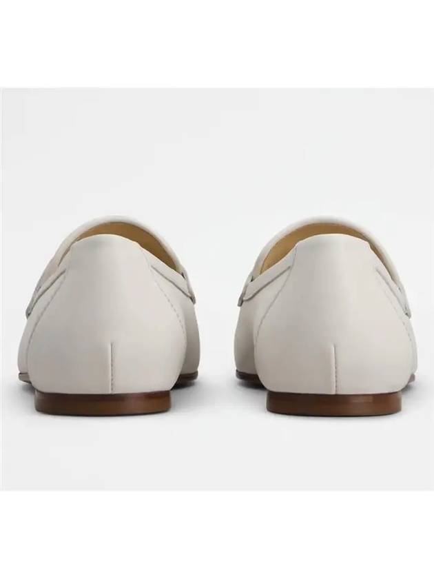 T Timeless Leather Loafers White - TOD'S - BALAAN.