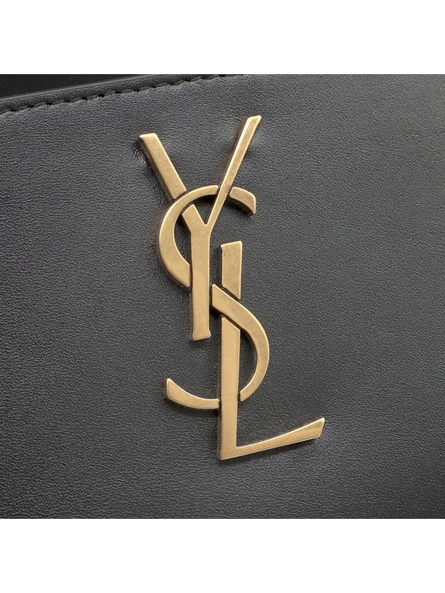 Black Smooth Calfskin Gold Monogram Bill Pouch 636316 - SAINT LAURENT - BALAAN 7