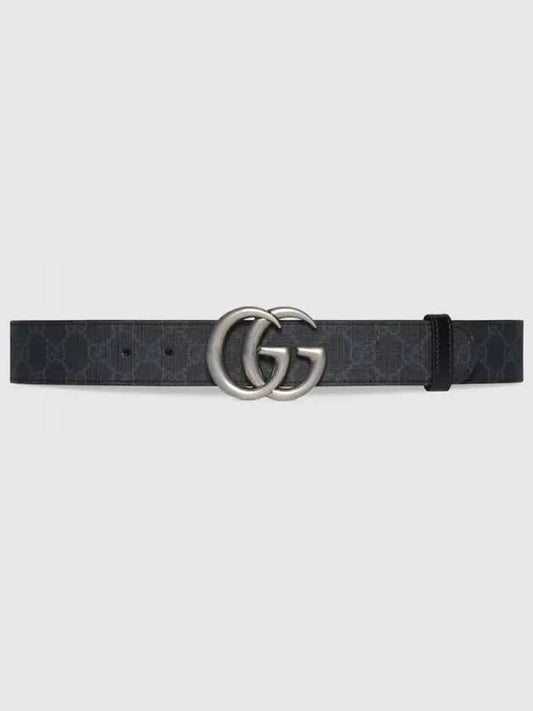 GG Marmont Reversible Leather Belt Black - GUCCI - BALAAN 2