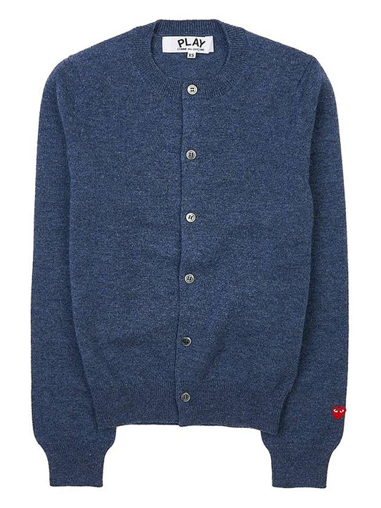 Women's Wool Cardigan P1N091 NAVY - COMME DES GARCONS - BALAAN 1