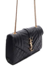 Matelasse Envelope Small Shoulder Bag Black - SAINT LAURENT - BALAAN 4