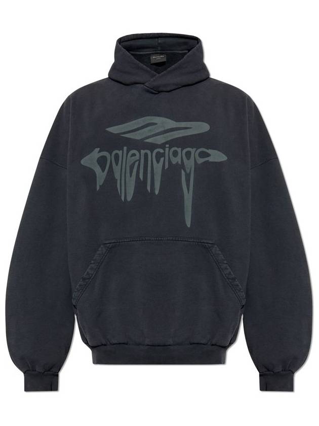 3B Liquified Large Fit Hoodie Black - BALENCIAGA - BALAAN 1