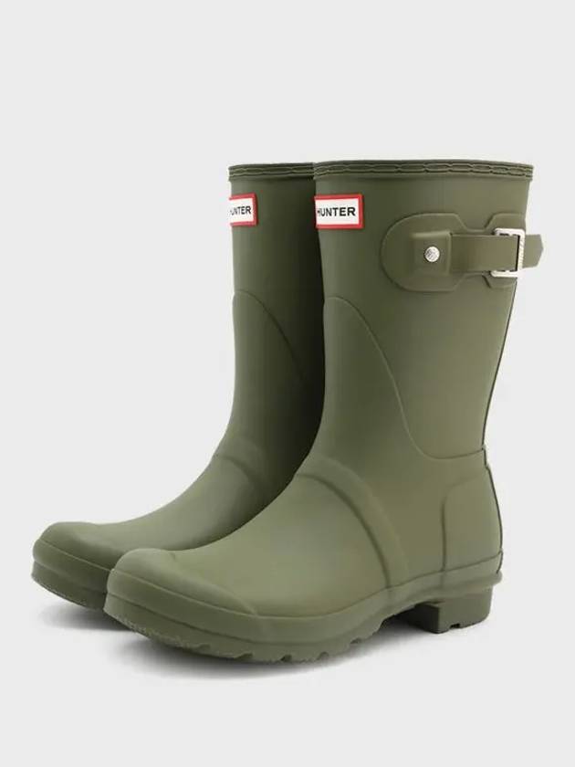 Original Matte Short Rain Boots Olive Leaf - HUNTER - BALAAN 4