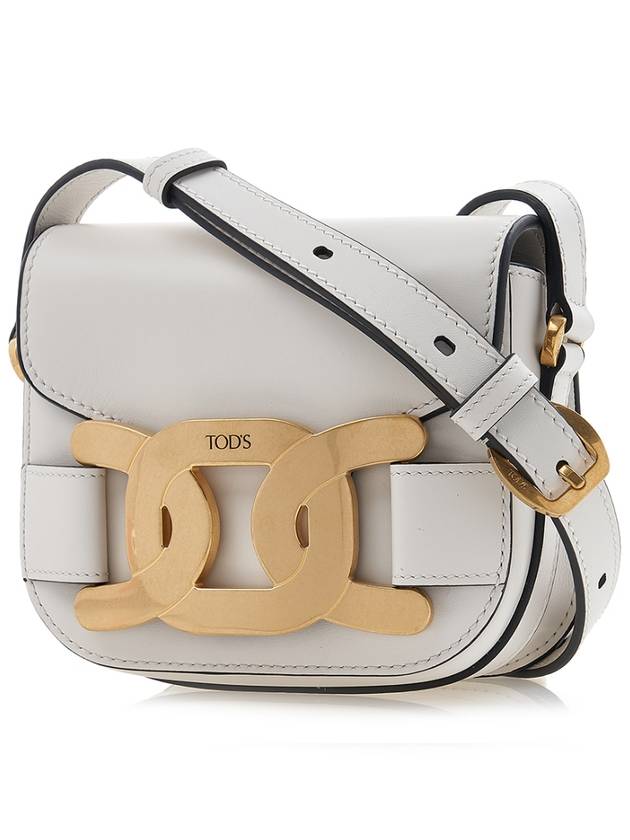 Women's Kate Logo Leather Mini Cross Bag White - TOD'S - BALAAN 3