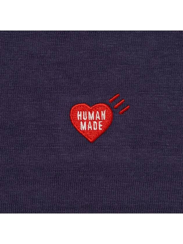 Heart badge short sleeve t shirt navy HM28CS030 - HUMAN MADE - BALAAN 4