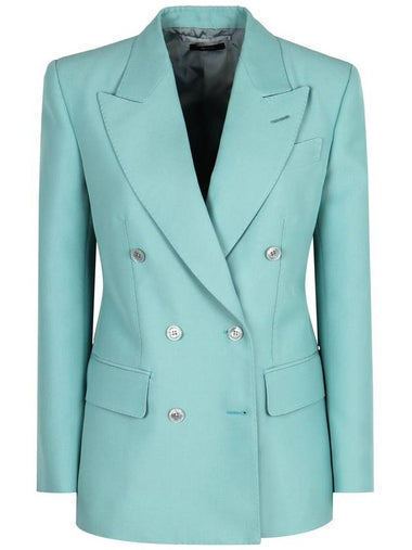 Tom Ford Double-Breasted Wool Blazer - TOM FORD - BALAAN 1