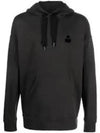 Malek Logo Hoodie Faded Black - ISABEL MARANT - BALAAN 2