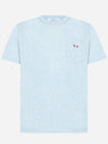 Tricolor Fox Patch Classic Pocket Short Sleeve T-Shirt Blue - MAISON KITSUNE - BALAAN 5