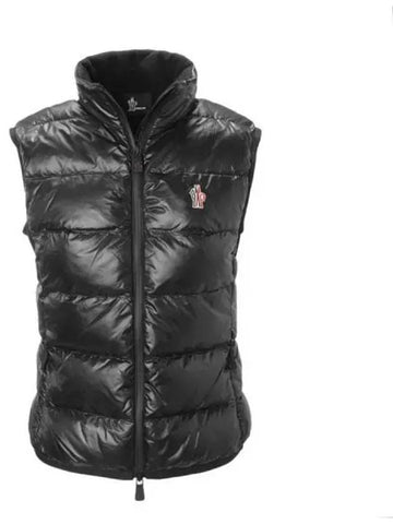 8G00017 809HJ 999 Fleece Down Granoble Logo Patch Padded Vest - MONCLER - BALAAN 1