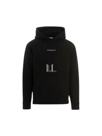 Embroidered Cordless Hoodie Black - MAISON KITSUNE - BALAAN 2