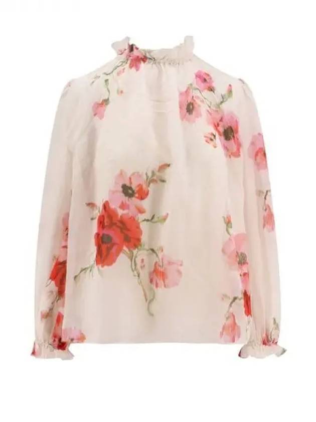 Prower Printing Cotton Silk Blouse 271627 - ZIMMERMANN - BALAAN 1