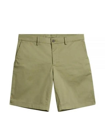 Nathan Cloud Satin Shorts Oil Green - J.LINDEBERG - BALAAN 1