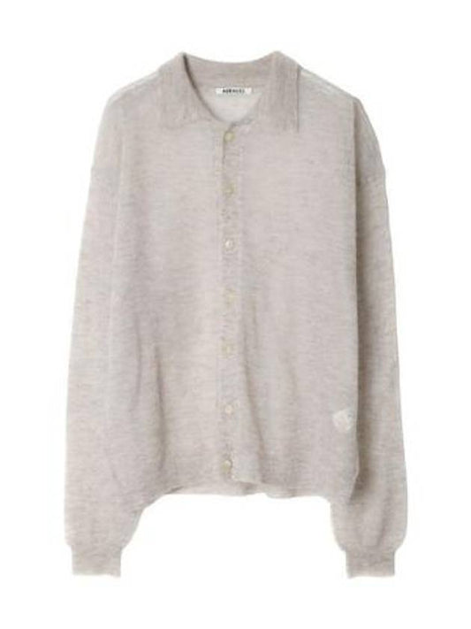 Cardigan Kid Mohair Sheer Knit - AURALEE - BALAAN 1