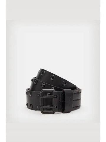 Chad Stud Belt MN519X 5569 Natural Black - ALLSAINTS - BALAAN 1