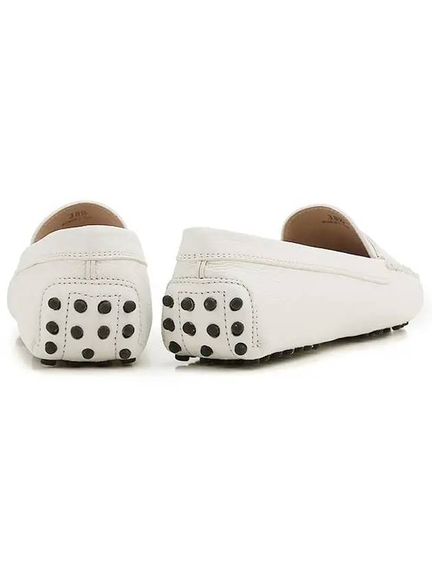 Women's Gommino Leather Driving Shoes White - TOD'S - BALAAN 4