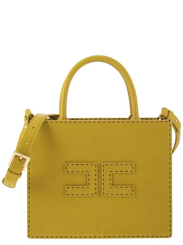 Small tote with contrast stitching - ELISABETTA FRANCHI - BALAAN 1