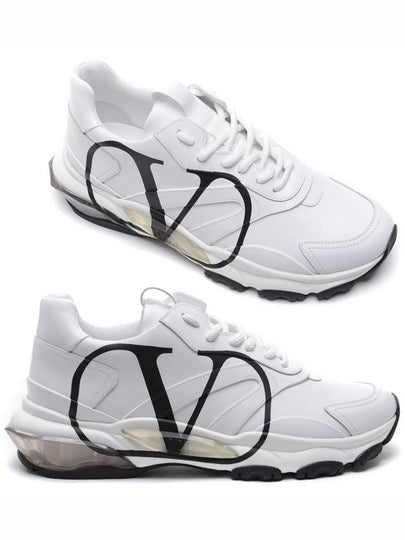 Men's V Logo Bounce Low Top Sneakers White - VALENTINO - BALAAN 2