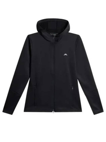 Women's Aerial Zip Up Hoodie Black - J.LINDEBERG - BALAAN 2