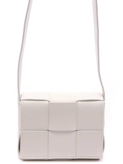 Intrecciato Cassette Small Cross Bag White - BOTTEGA VENETA - BALAAN 2