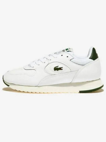 Line Track Leather Low Top Sneakers White - LACOSTE - BALAAN 2