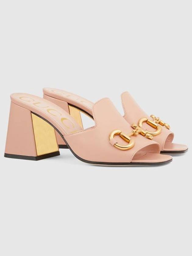 Women's Horsebit Slide Sandals Pink - GUCCI - BALAAN 2