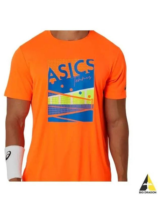 Men GS Graphic Tee 2041A284801 Short Sleeve T Shirt - ASICS - BALAAN 1