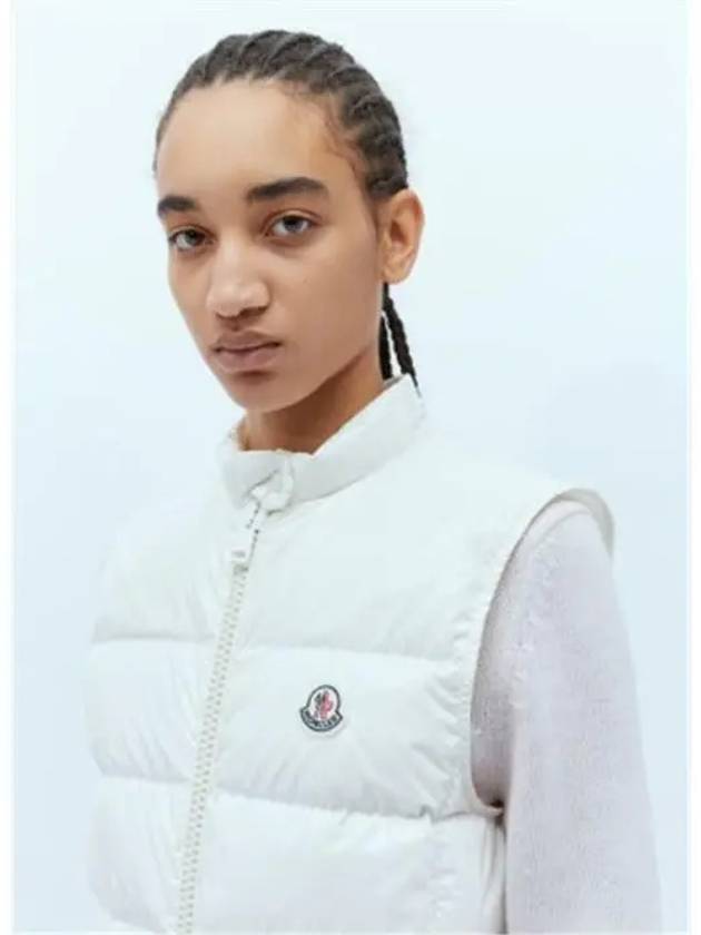 Alcibia Logo Patch Padding Vest White - MONCLER - BALAAN 5