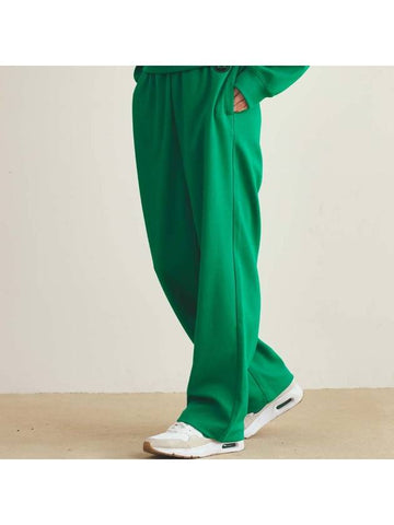 Relaxed Sweat Straight Pants Green - THE GREEN LAB - BALAAN 1