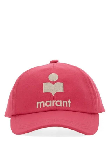 Tyron Logo Cotton Ball Cap Pink - ISABEL MARANT - BALAAN 1