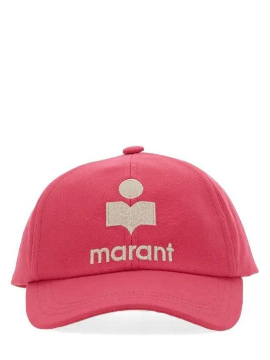 Tyrone Logo Cotton Ball Cap Pink - ISABEL MARANT - BALAAN 1