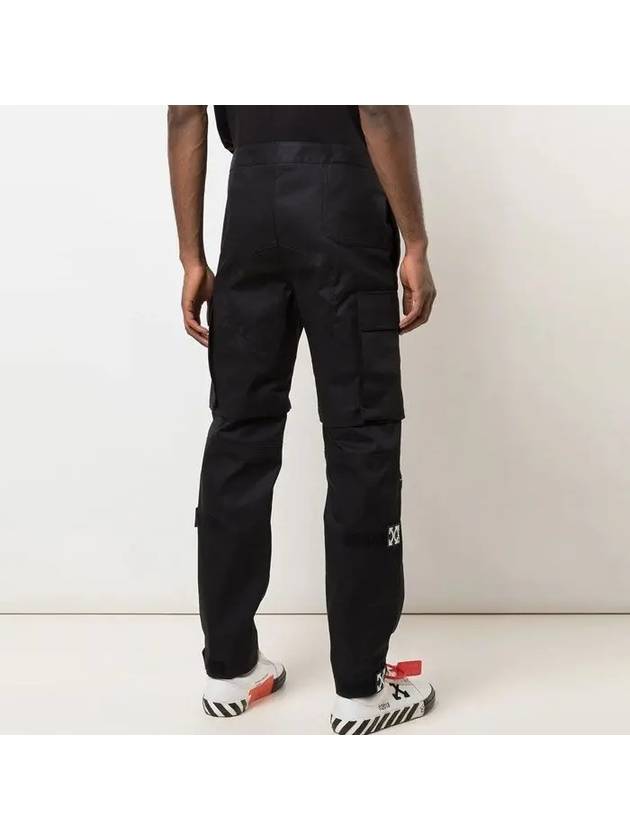 logo zipper cargo pants black - OFF WHITE - BALAAN 6