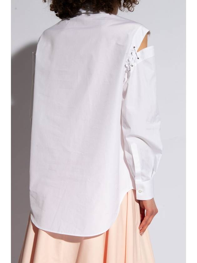 Blouse Shirt 790908 QAAAD 9000 OPTICAL WHITE - ALEXANDER MCQUEEN - BALAAN 5