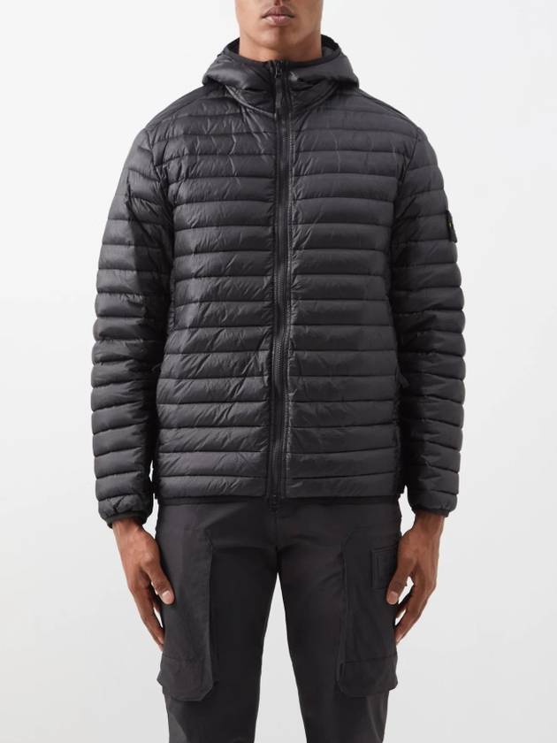 Loom Woven Chambers R-Nylon Down-TC Packable Jacket Black - STONE ISLAND - BALAAN 4