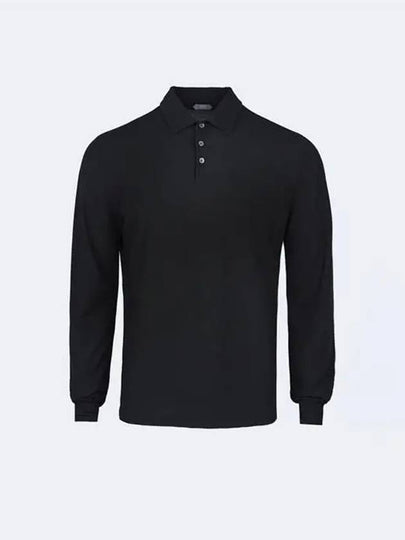 Men's Ice Cotton Polo Shirt Black - ZANONE - BALAAN 2